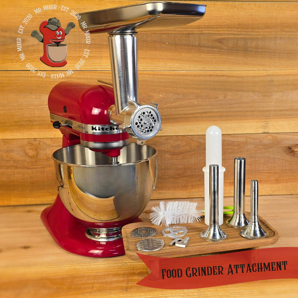 Food Grinder Attachment (Stainless Steel) — Mr. Mixer